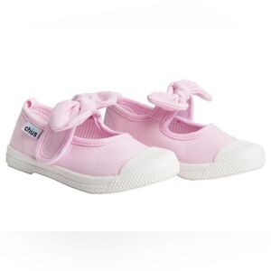 Chus Athena Pink Shoes Mary Jane Canvas Bow Toddler Sneakers 25 Girls Baby Sz 5
